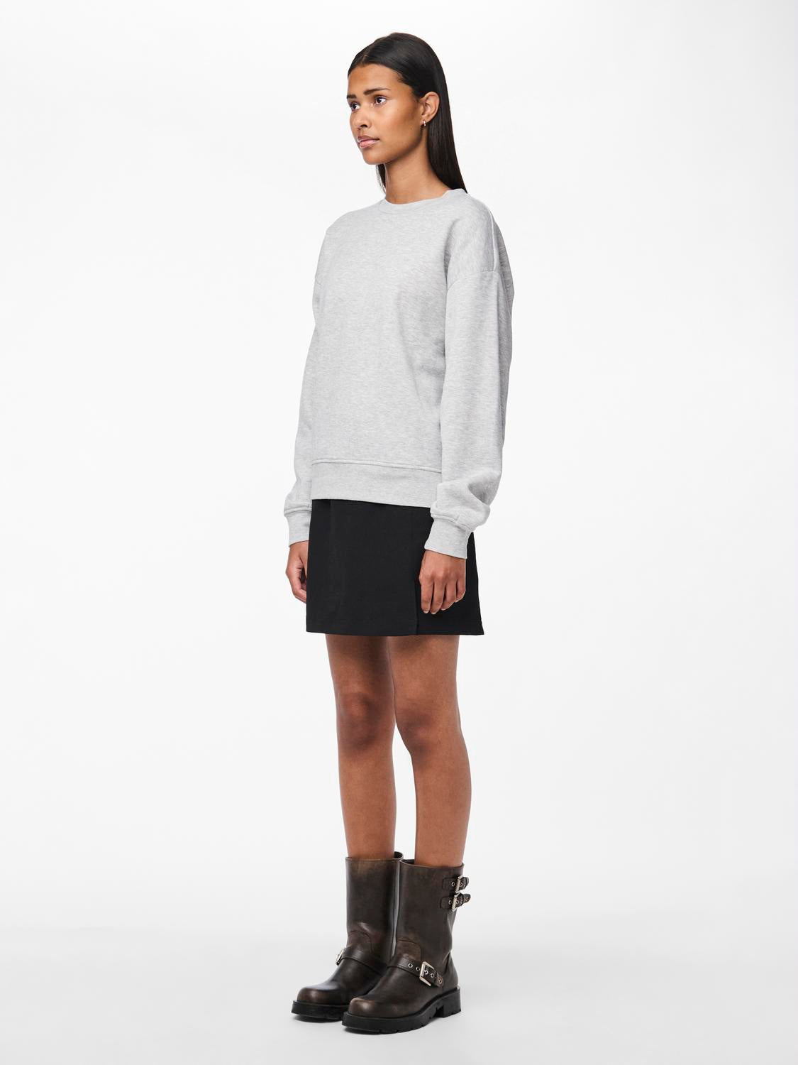 PCCHILLI Sweatshirt - Light Grey Melange