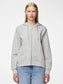 PCCHILLI ZIP Sweatshirt - Light Grey Melange