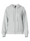 PCCHILLI ZIP Sweatshirt - Light Grey Melange