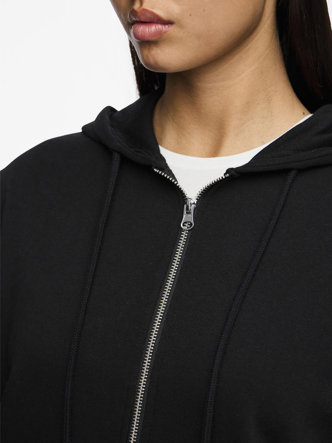 PCCHILLI ZIP Sweatshirt - Black