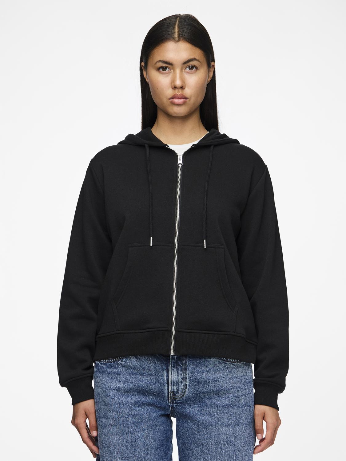 PCCHILLI ZIP Sweatshirt - Black