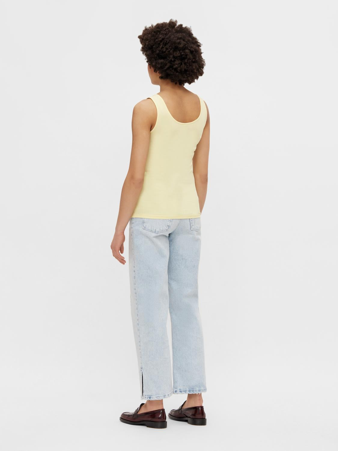 PCKITTE Tank-Top - Pale Banana